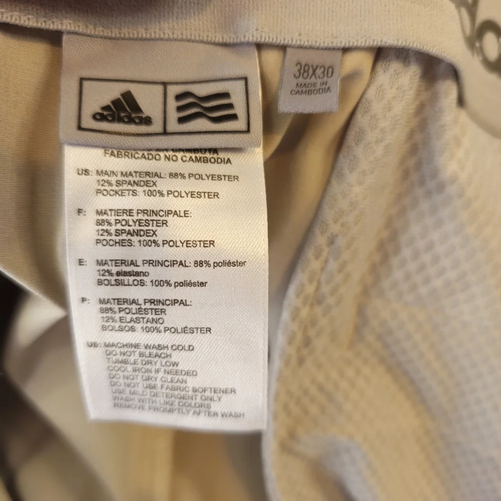 adidas Men's Golf‎ Pants Size 38X30